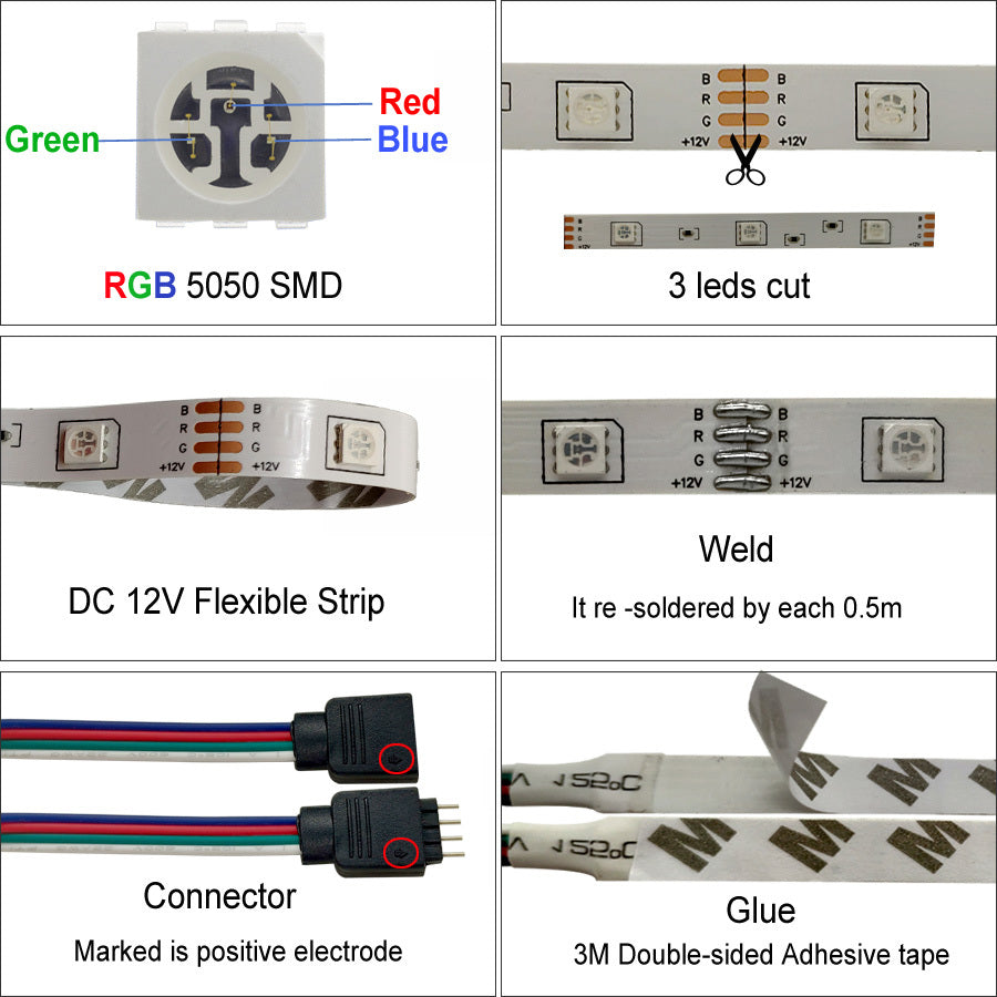 LumoGlow™ RGB LED Strip Lights - RGB Illuminations