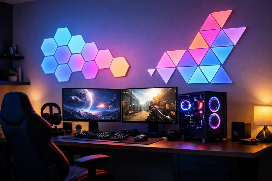 Wall Light Panels Gaming Room Ideas That Pop | RGB Illuminations