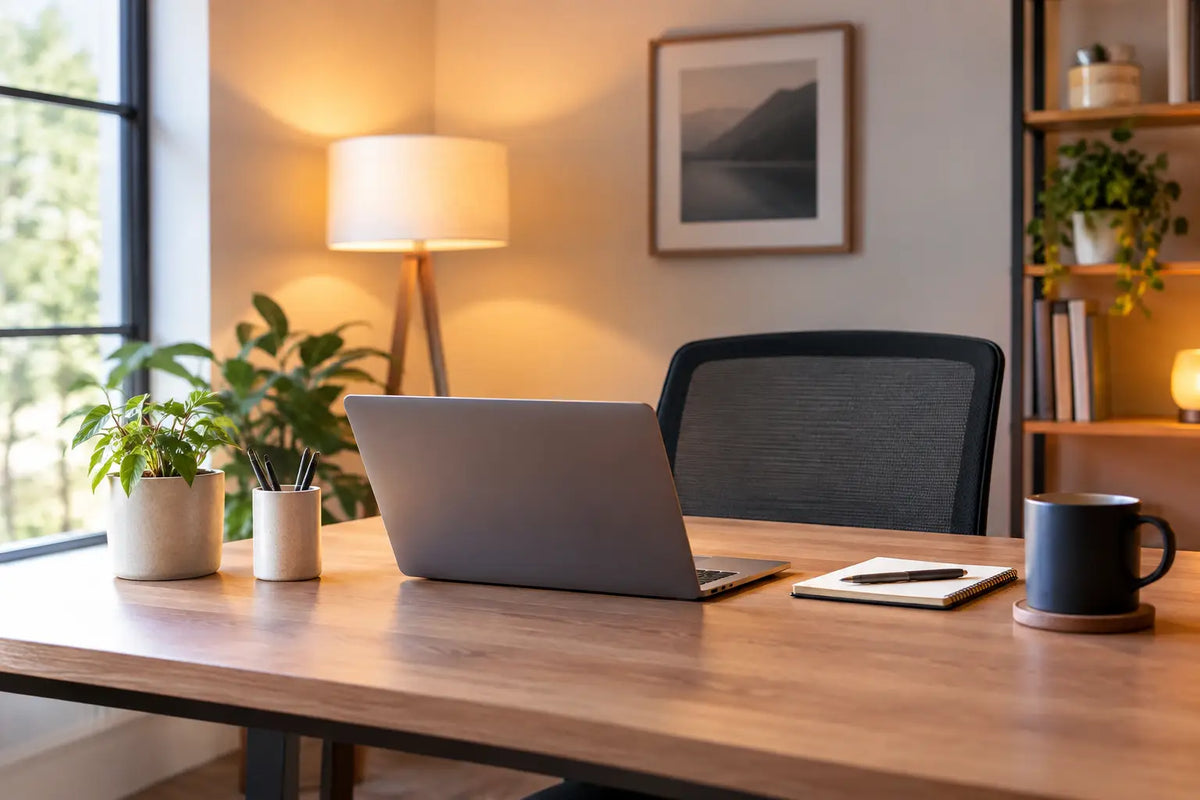 Ambient Home Office Lighting Guide for Better Focus