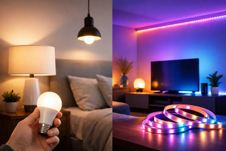 Smart Bulbs vs LED Strips for Your Best Room | RGB Illuminations