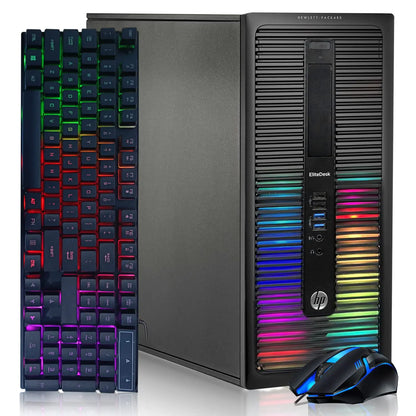 HP RGB Gaming Desktop | Intel Quad I7-4770 | GeForce GTX 1660s | 32GB Memory|1TB SSD - RGB Illuminations