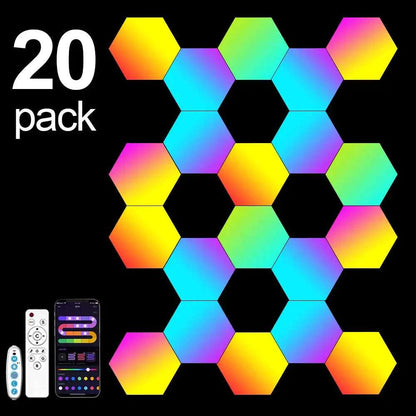 20/12/8/3 Pack Hexagon Lights Wall RGB Panel