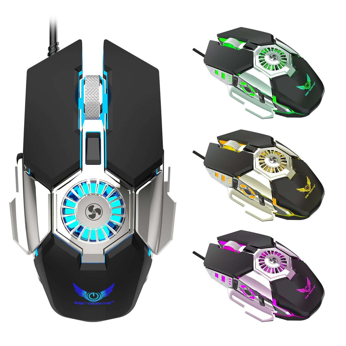 PixelFury™ RGB Wired Mouse — RGB Illuminations product view 2