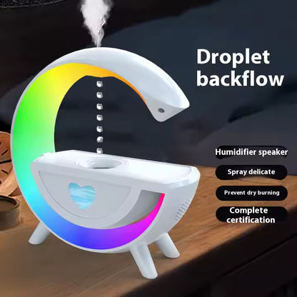 AquaHalo2™ - RGB Anti-Gravity Humidifier Lamp with Bluetooth Speaker