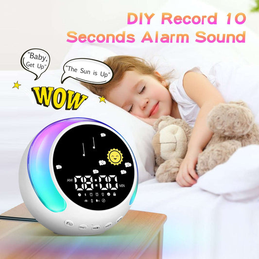 GlowTunes™ Kids Alarm Clock RGB Illuminations