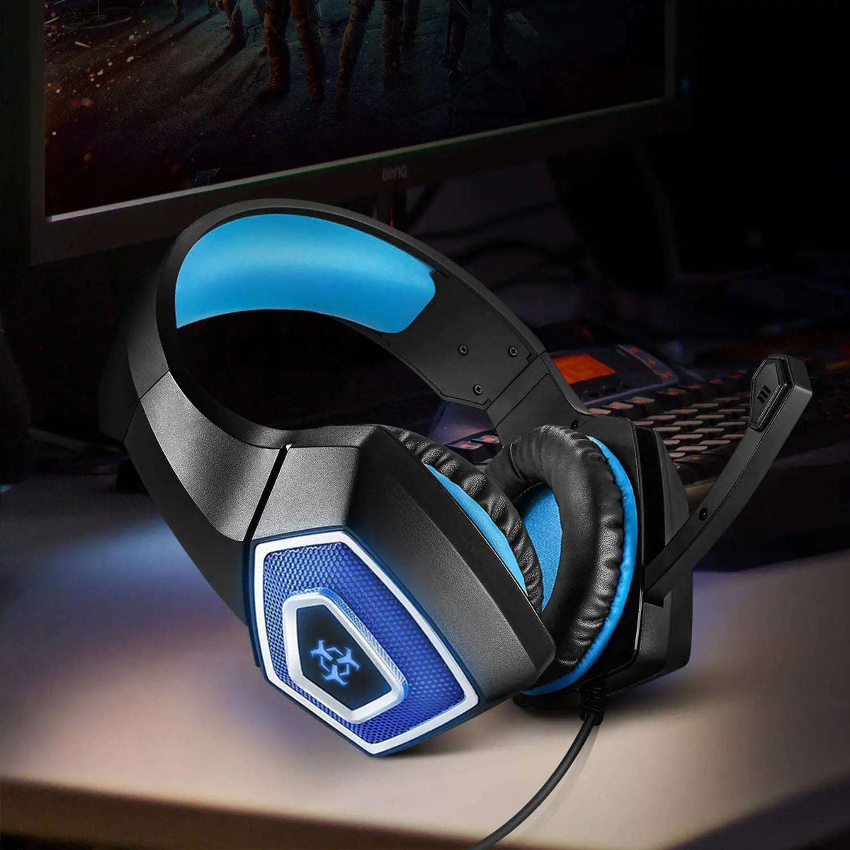 RGB Wired Gaming Headset with LED Lighting — RGB Illuminations product view 2