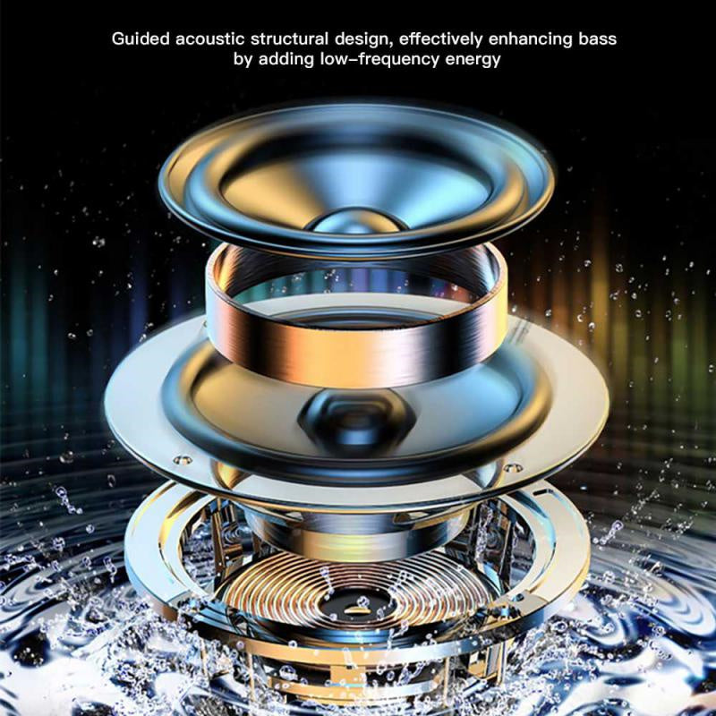 AquaGlow™ speaker lamp with LED time and battery display — RGB Illuminations product view 7