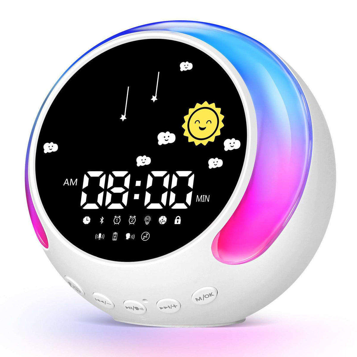 GlowTunes™ Kids Alarm Clock — RGB Illuminations product view