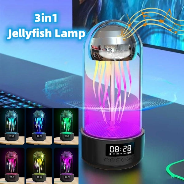 AquaGlow™ Jellyfish Speaker Lamp with colour-changing ambient light — RGB Illuminations product view 4