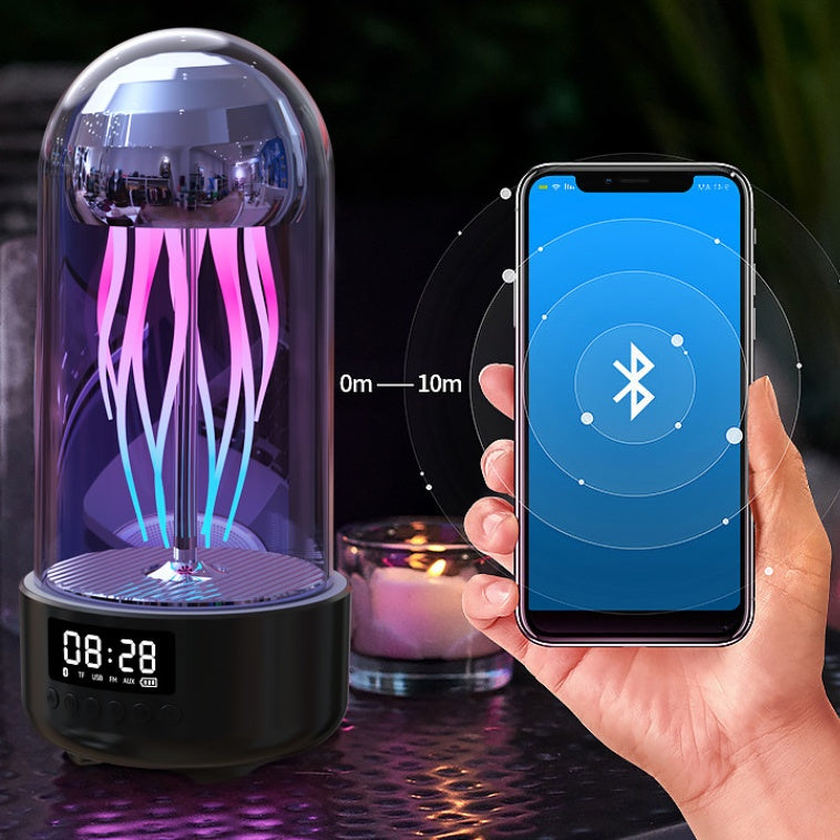 AquaGlow™ 3-in-1 jellyfish lamp, Bluetooth speaker and LED clock — RGB Illuminations product view 5