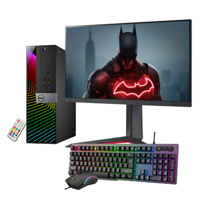 Dell RGB Gaming PC | Intel i7-6700 Processor 3.40 GHz | NVIDIA GT 1030 2GB | 16GB RAM - RGB Illuminations