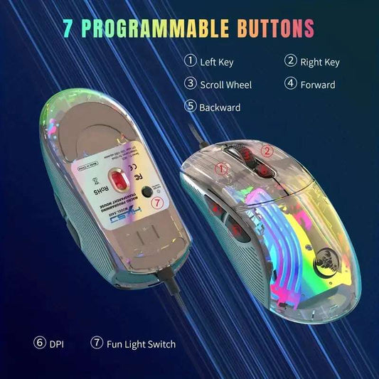 XtremePro™  RGB Gaming Mouse 12800DPI RGB Illuminations