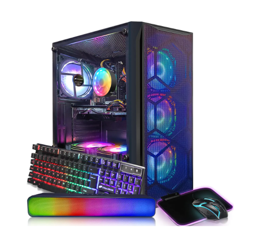 Gaming PC Intel Core I7 (3.9 GHz) Radeon RX 580 8G 16G RAM 512G SSD - RGB Illuminations RGB Illuminations