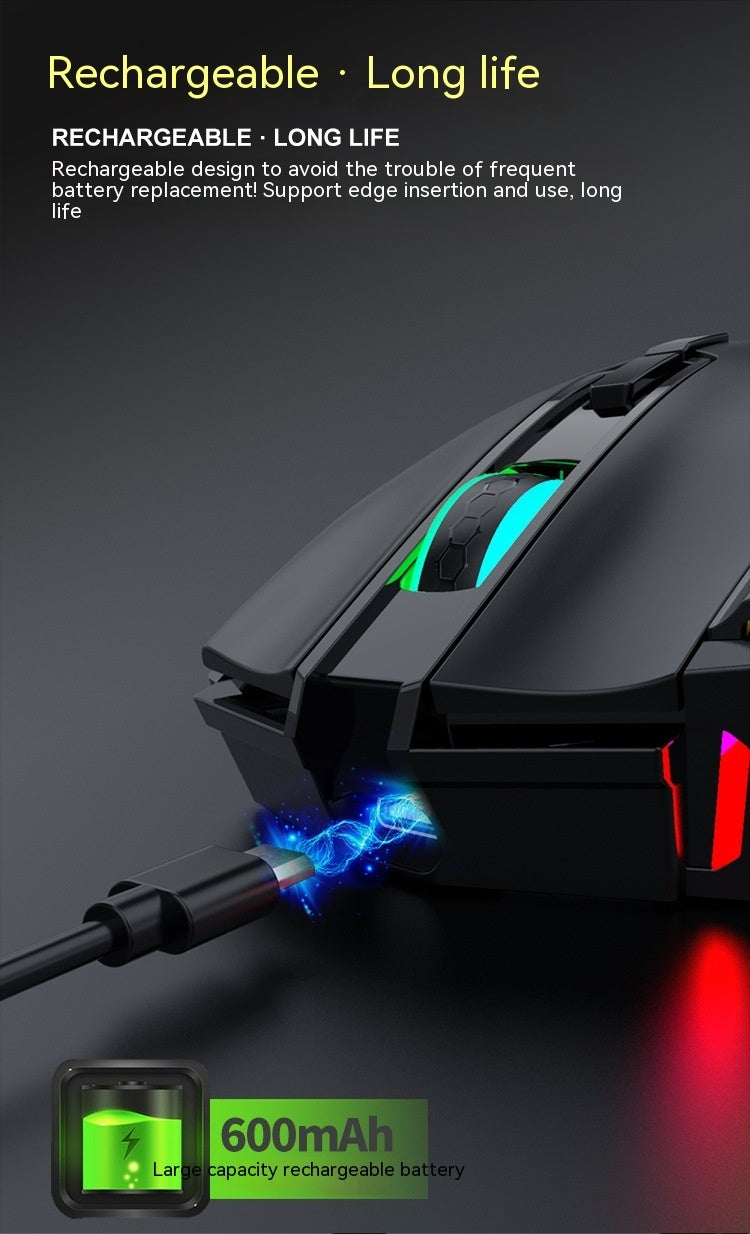 ShadowGlide™ Wireless Laptop Mouse - RGB Illuminations