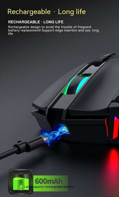 ShadowGlide™ Wireless Laptop Mouse - RGB Illuminations