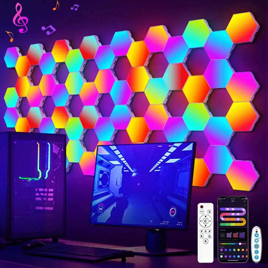20/12/8/3 Pack Hexagon Lights Wall RGB Panel RGB Illuminations