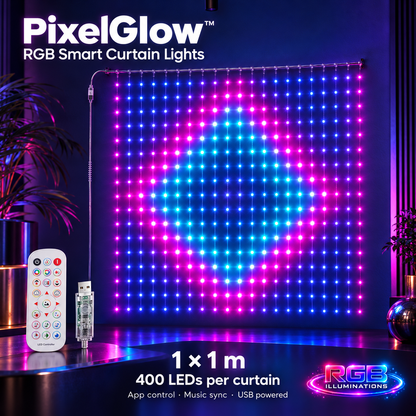 PixelGlow™ RGB Smart Curtain Lights