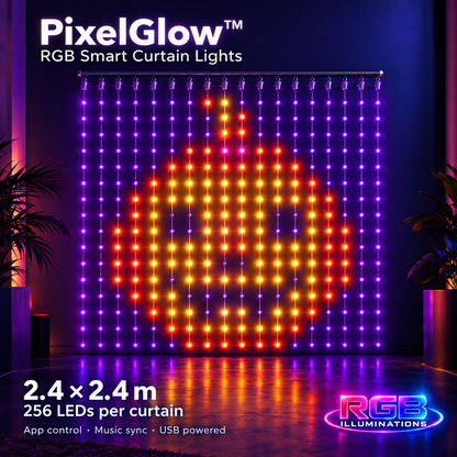 PixelGlow™ RGB Smart Curtain Lights