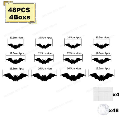 EerieSwarm™ 3D LED Bat & Spider Wall Decorations