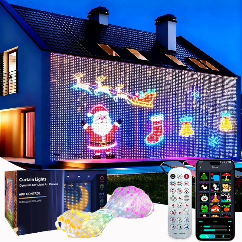 PixelGlow™ RGB Smart Curtain Lights — RGB Illuminations product view 1