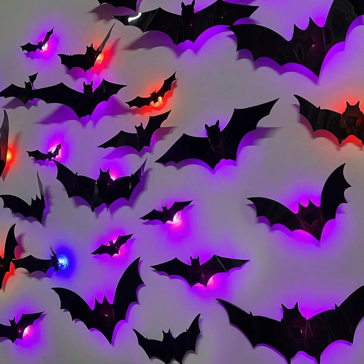 EerieSwarm™ 3D LED Bat & Spider Wall Decorations