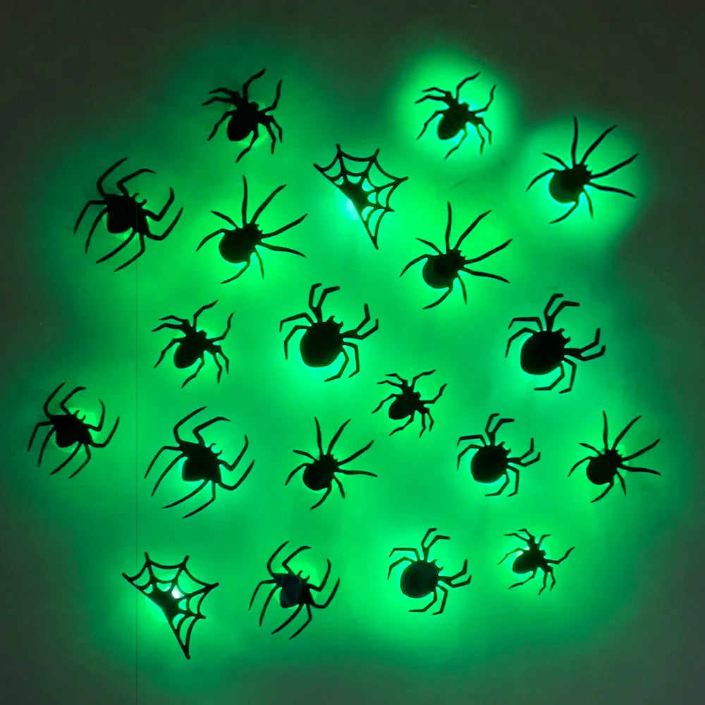EerieSwarm™ 3D LED Bat & Spider Wall Decorations