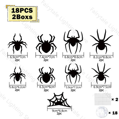 EerieSwarm™ 3D LED Bat & Spider Wall Decorations
