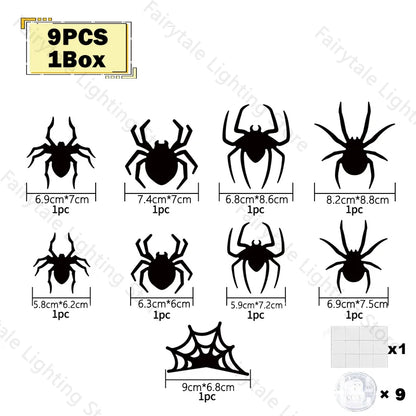 EerieSwarm™ 3D LED Bat & Spider Wall Decorations