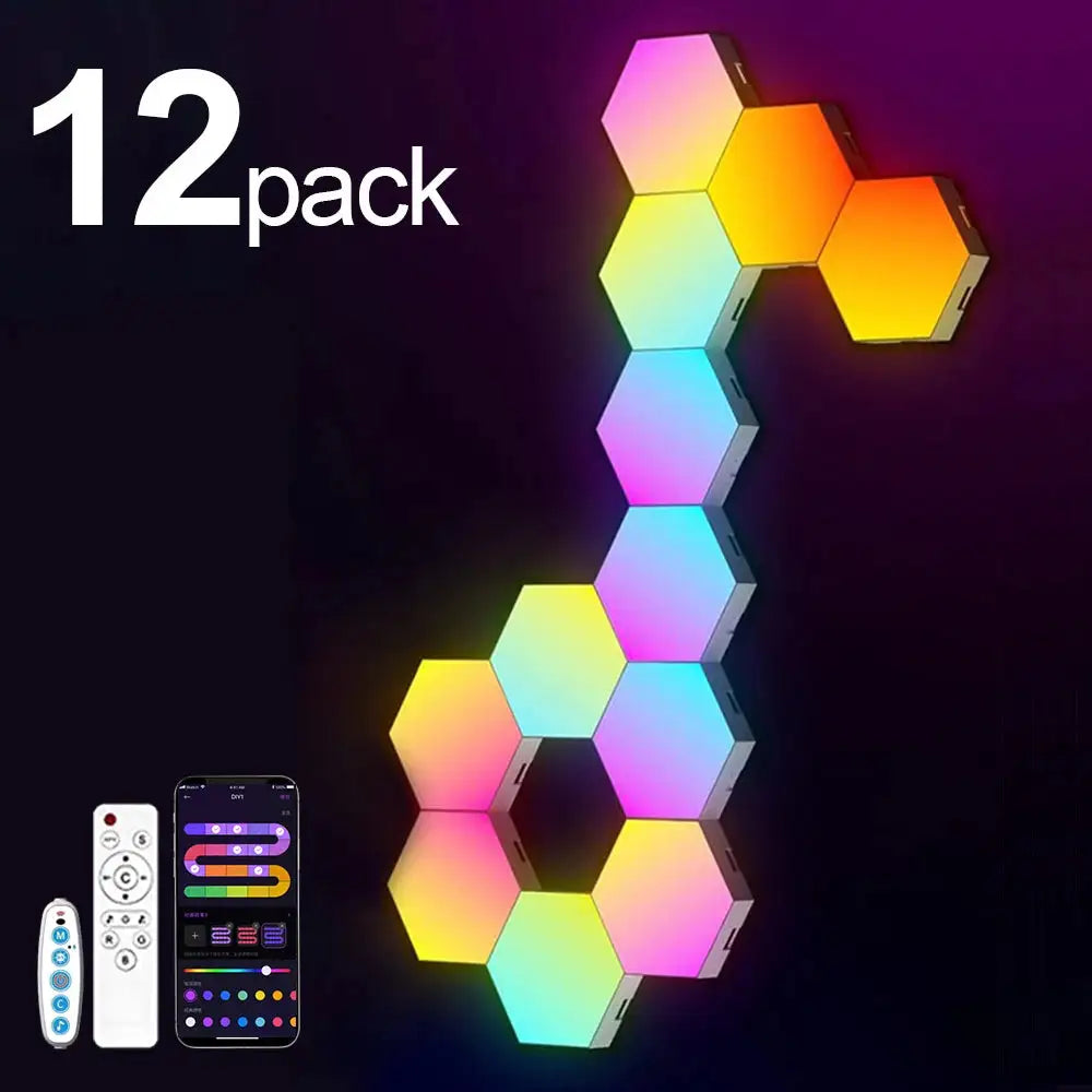 20/12/8/3 Pack Hexagon Lights Wall RGB Panel — RGB Illuminations product view 6