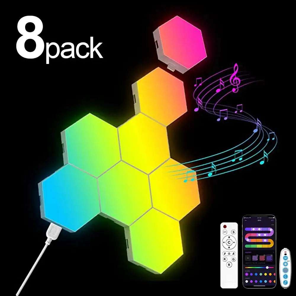 20/12/8/3 Pack Hexagon Lights Wall RGB Panel — RGB Illuminations product view 5
