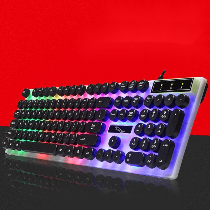 White Waterproof Glass Panel Round Keycap RGB LED - RGB Illuminations