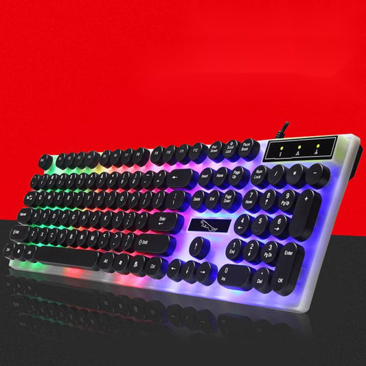 White Waterproof Glass Panel Round Keycap RGB LED - RGB Illuminations RGB Illuminations