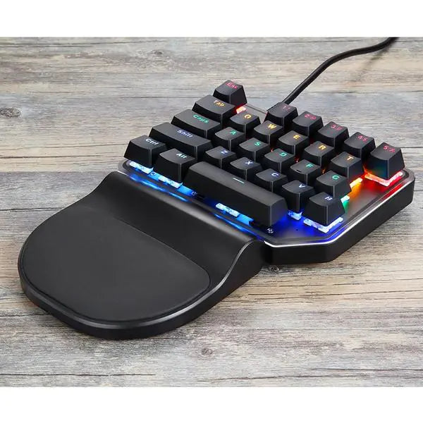 Ergonomic RGB backlit keyboard and mouse for marathon gaming sessions
