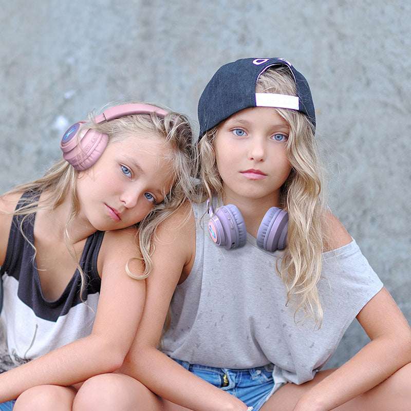 Wireless Cute Light-emitting RGB Children's Headphones — RGB Illuminations product view 2