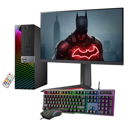 Dell RGB Gaming PC | Intel i7-6700 Processor 3.40 GHz | NVIDIA GT 1030 2GB | 16GB RAM - RGB Illuminations